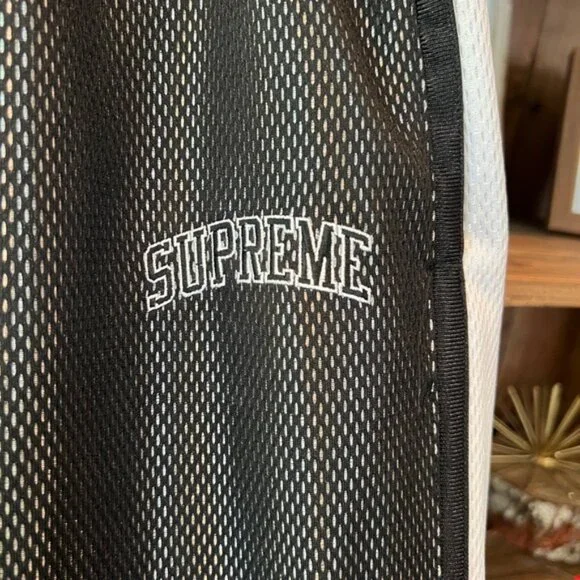 Supreme NYC men’s reflective bonded mesh track pants size large